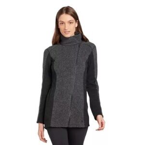 Kuhl Kozet Women’s Size XS Black Gray Wool Blend Jacket Coat EUC